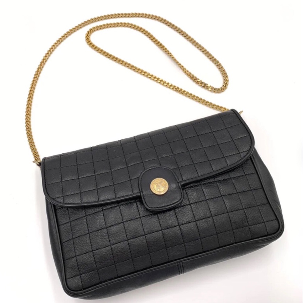 Auth Celine Quilted Pattern With Triomphe Logo Ba… - image 3